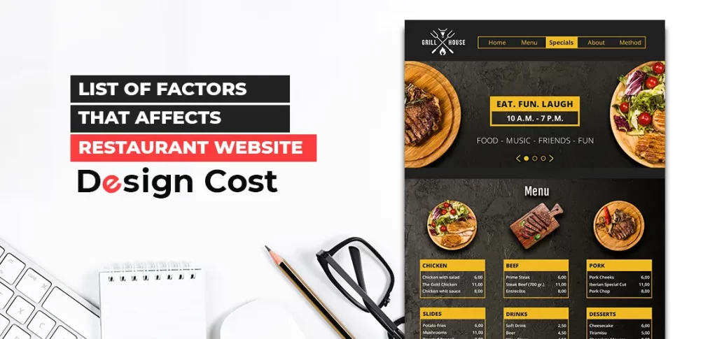 Factors Affecting Restaurant Website Design Cost
